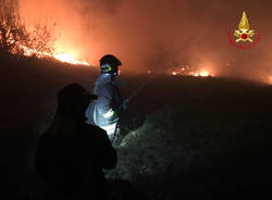 Incendio a Campo dei fiori, domenica sera