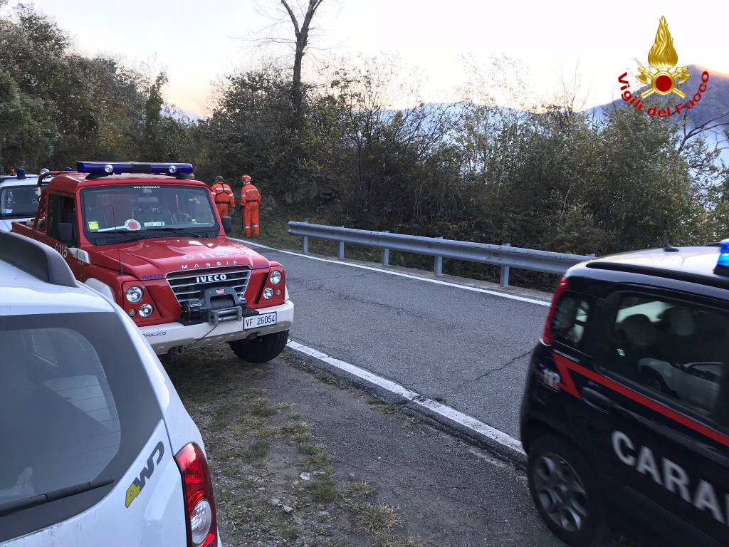 Incendio boschivo Tronzano