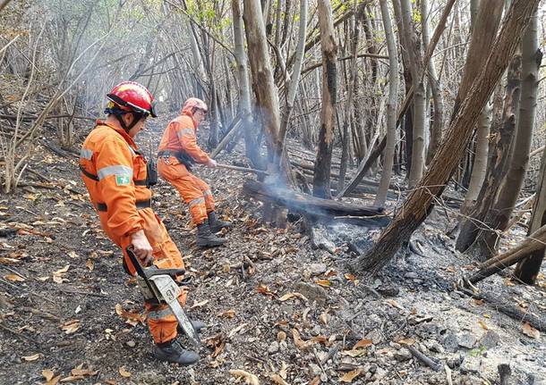 Incendio Campo dei Fiori - Bonifica