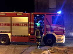 Incendio Campo dei Fiori - Mezzi di soccorso alla Rasa