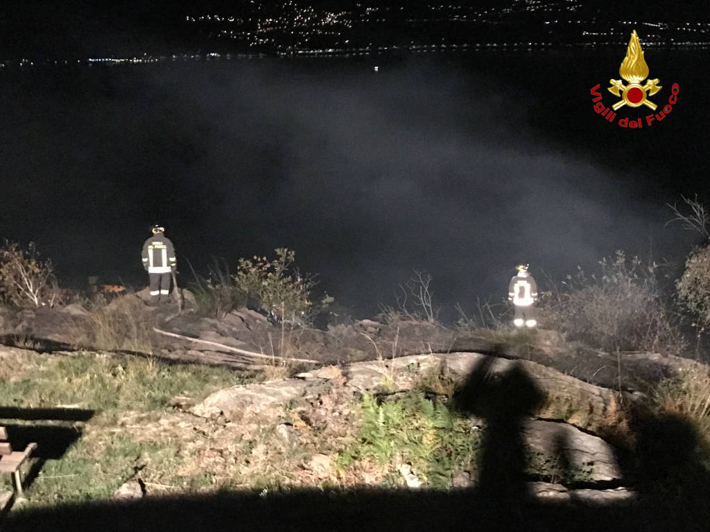 Incendio Maccagno ottobre 2017