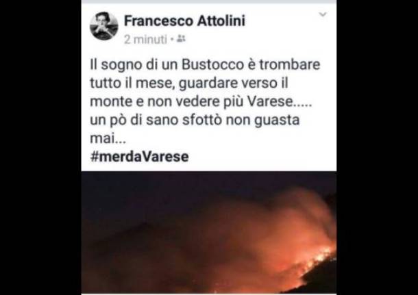 post francesco attolini incendio campo dei fiori