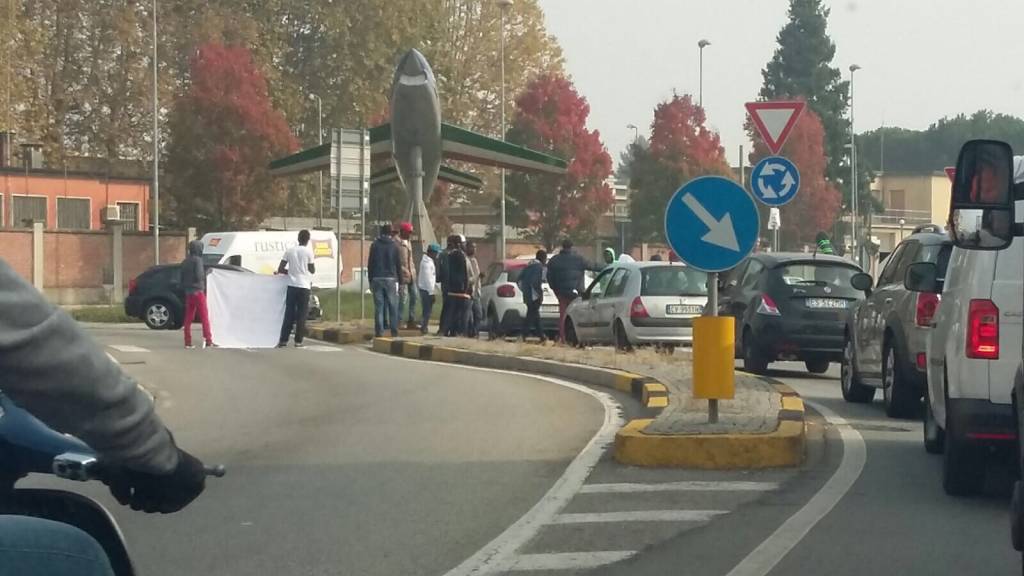 Protesta profughi Kb Gallarate