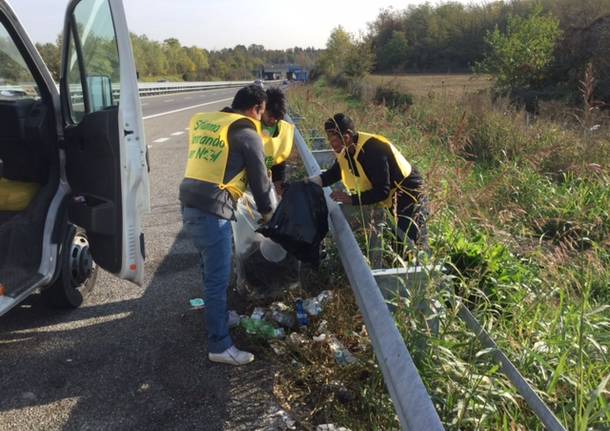 Puliamo il mondo sulla superstrada di Malpensa