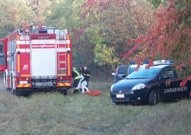 Resti umani nel bosco, recupero ancora in corso