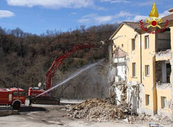 Terremoto a Rieti, le immagini dei Vigili del Fuoco