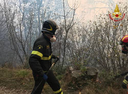 vigili del fuoco osservatorio schiaparelli incendio campo dei fiori