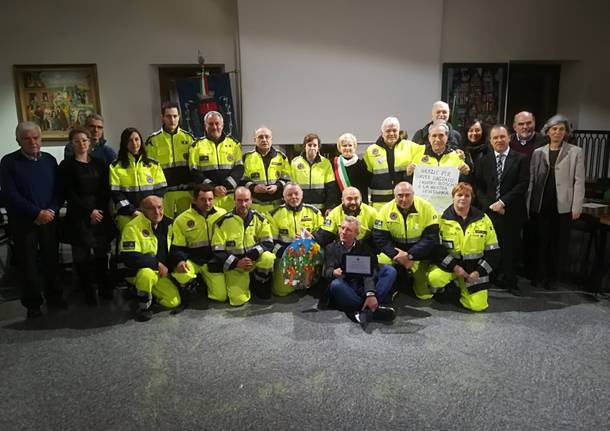 A Gavirate il ringraziamento ai volontari della Protezione Civile