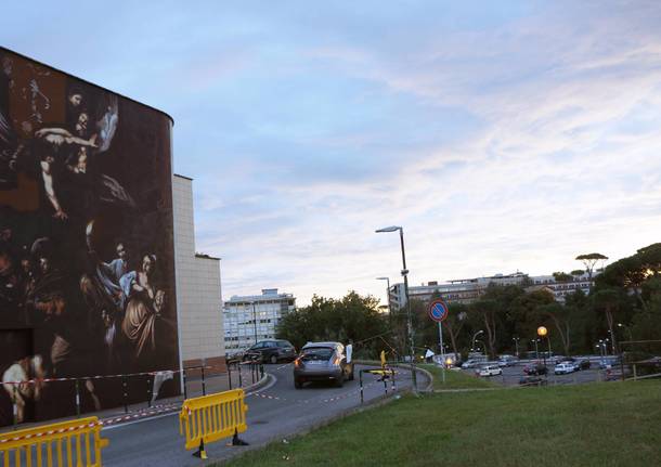 Andrea Ravo Mattoni, il murales al Policlinico Gemelli di Roma