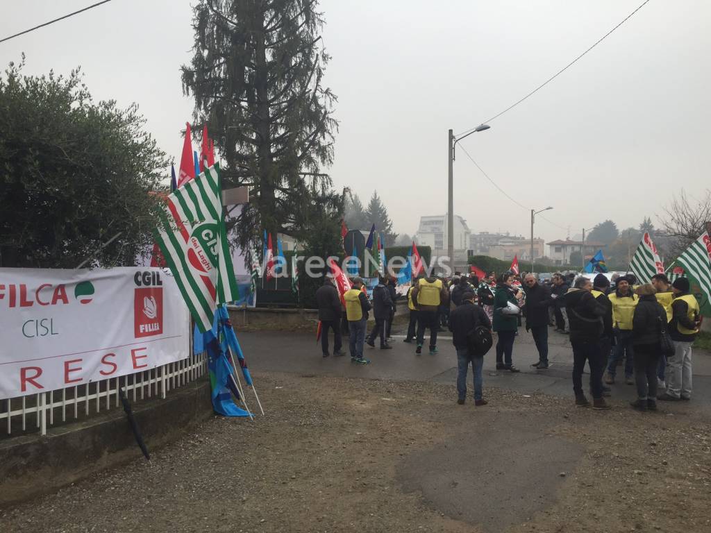 Protesta lavoratori artigiani a Gallarate