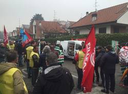 Protesta lavoratori artigiani a Gallarate