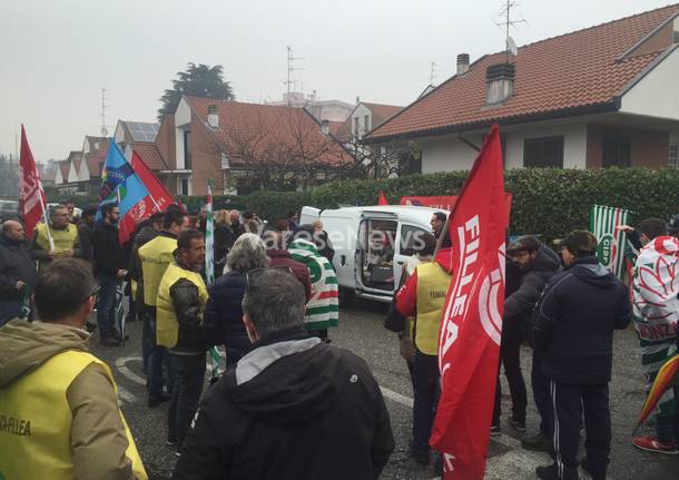 Protesta lavoratori artigiani a Gallarate