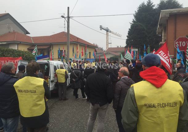 Protesta lavoratori artigiani a Gallarate