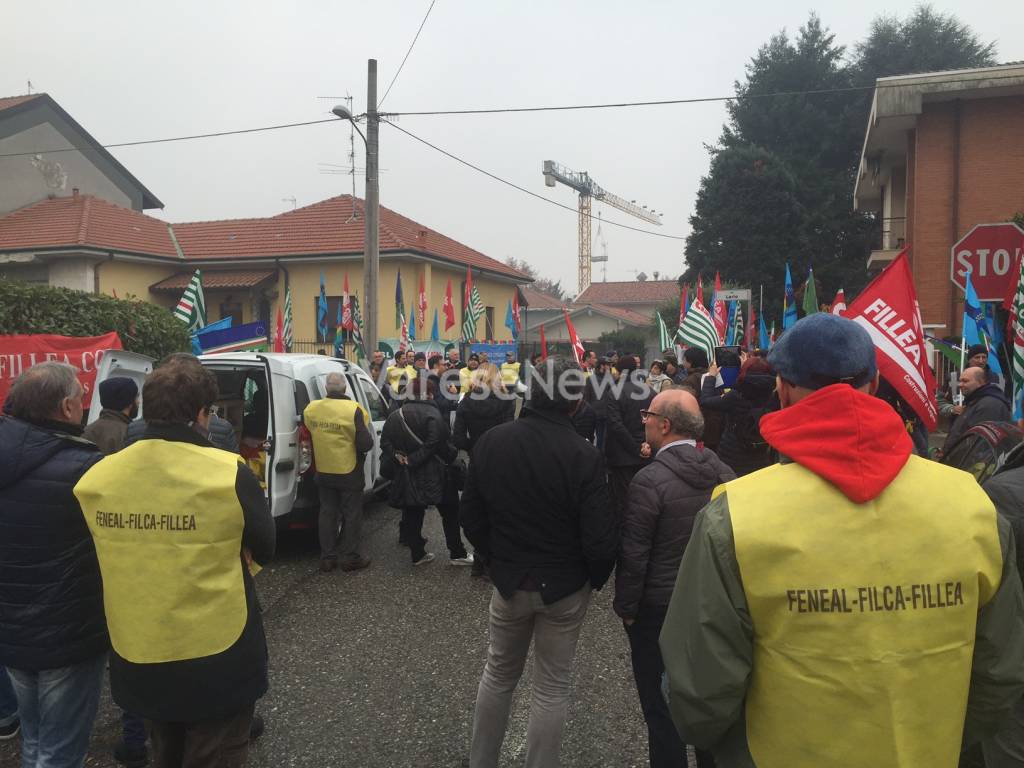 Protesta lavoratori artigiani a Gallarate