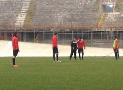 Il primo allenamento al Varese Calcio di Paolo Tresoldi