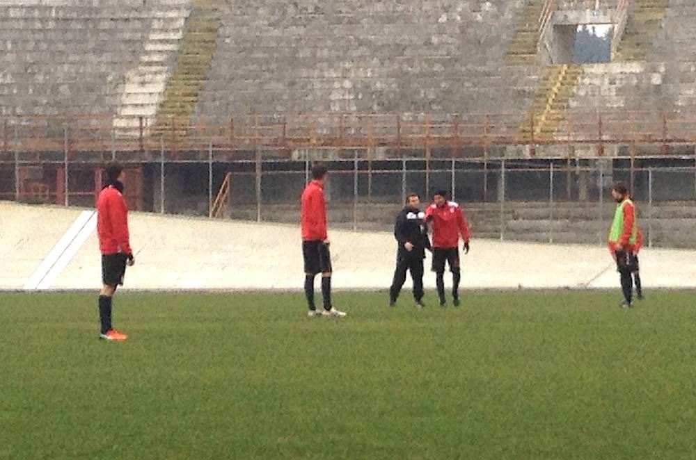 Il primo allenamento al Varese Calcio di Paolo Tresoldi