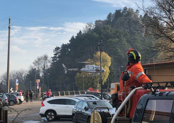 Contro l'incendio del campo dei fiori: la squadra Aib Ana del Brinzio