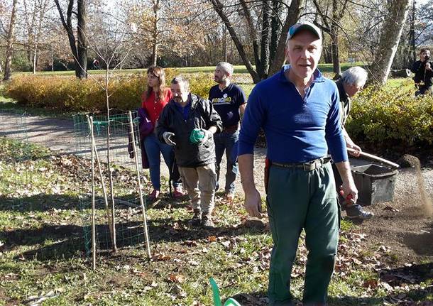 Il Movimento 5 Stelle pianta alberi alla Schiranna