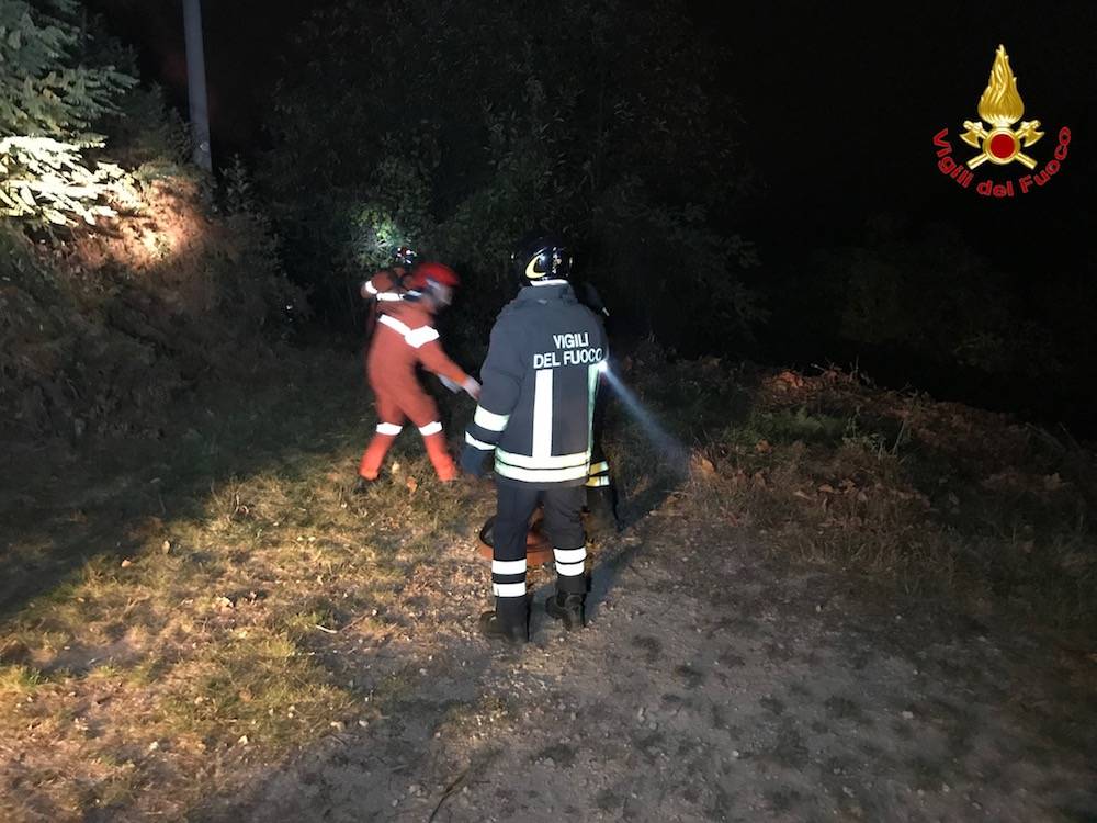 Incendio a Mondonico, l'intervento dei Vigili del Fuoco 