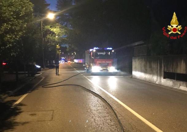 incendio vettura in viale ippodromo