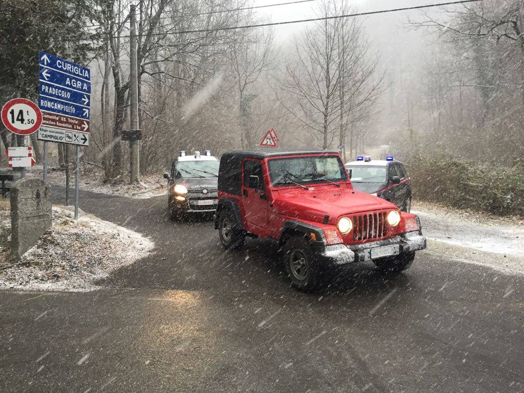 Cadavere nel bosco a Dumenza