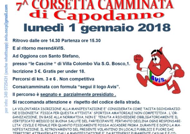 7^ Corsetta /Camminata di Capodanno