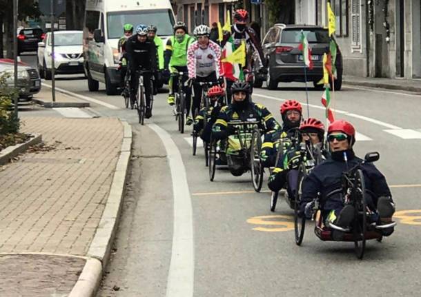 Da Malpensa a Belgirate in handbike