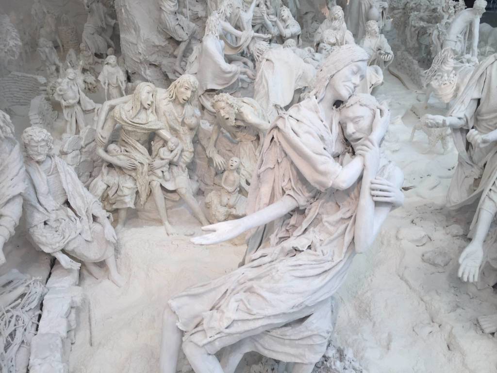 Il presepe di gesso dell'ospedale di Circolo