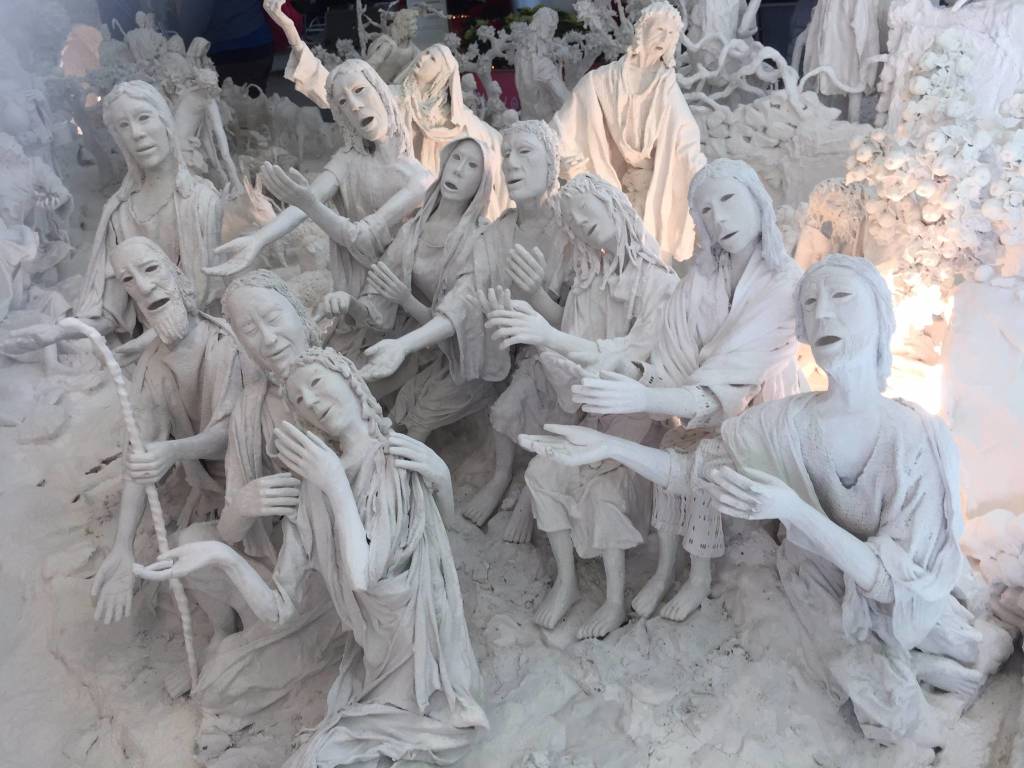 Il presepe di gesso dell'ospedale di Circolo