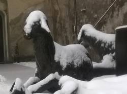 La neve al Sacro Monte