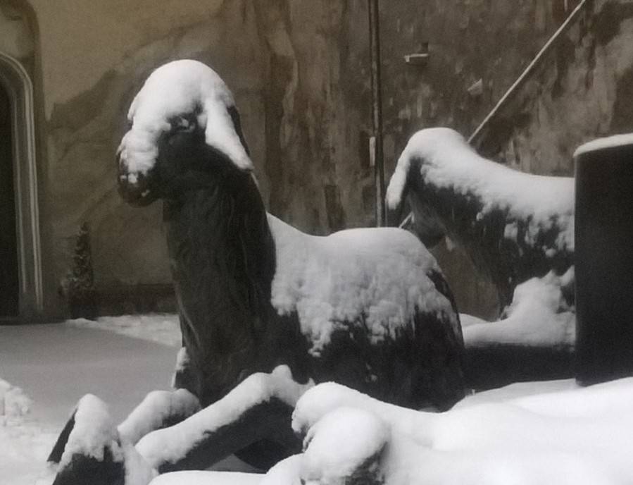 La neve al Sacro Monte