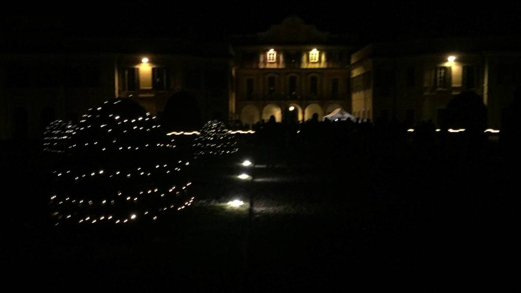 le luci di Natale ai giardini Estensi di varese