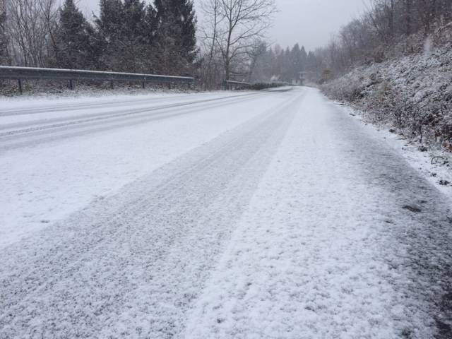 Neve a Dumenza, primo dicembre 2018