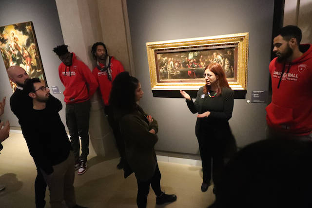 Pallacanestro Varese in visita alle Gallerie d'Italia di Milano