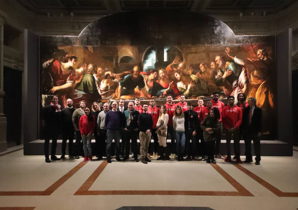 Pallacanestro Varese in visita alle Gallerie d'Italia di Milano