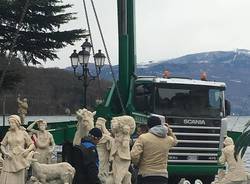 Posato il presepe nella acque del Maggiore - Natale 2017 - foto di Manuela Debbia