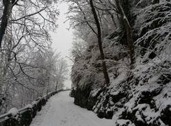 Sacro monte imbiancato dalla neve