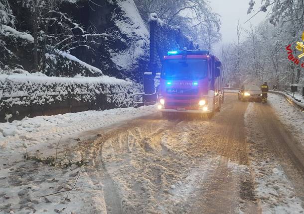 Vigili del fuoco, interventi per la neve 