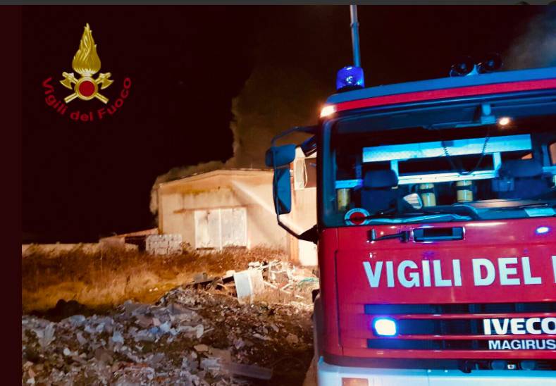 L'incendio di Corteolona 4 gennaio 2018