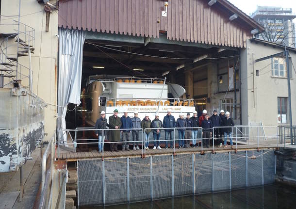 Lugano - Il cantiere navale della Società di navigazione lago di Lugano