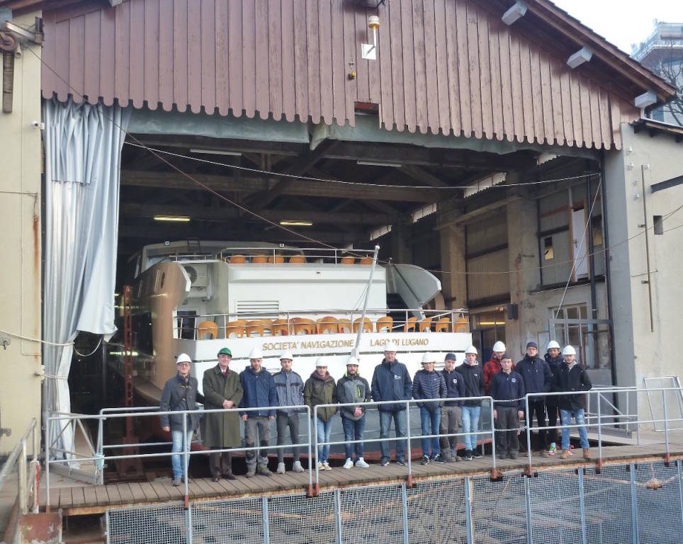 Lugano - Il cantiere navale della Società di navigazione lago di Lugano