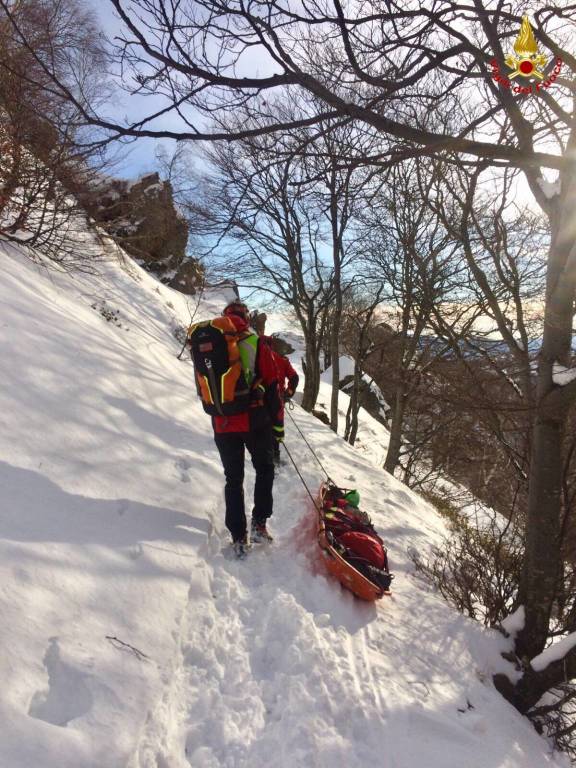 soccorso monte covreto 21 gennaio 2018