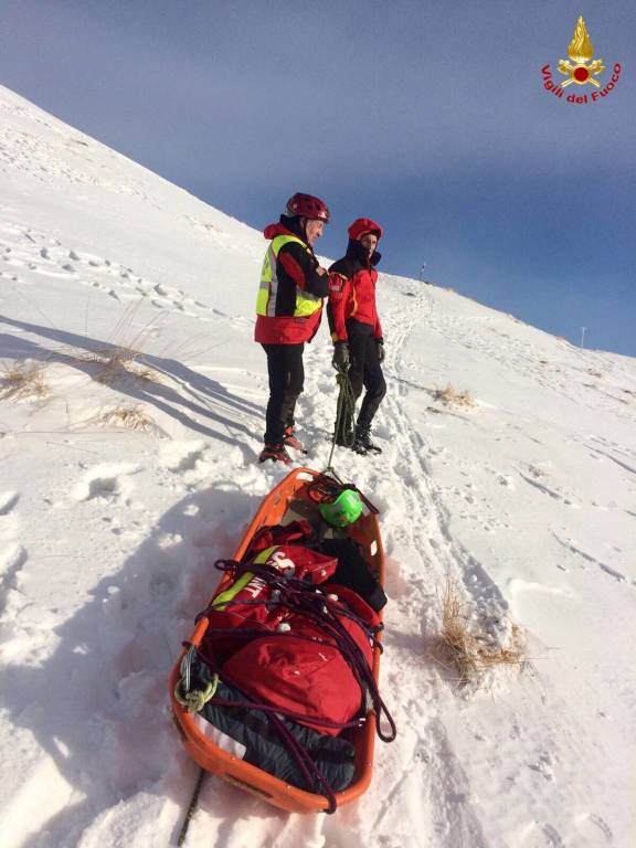 soccorso monte covreto 21 gennaio 2018