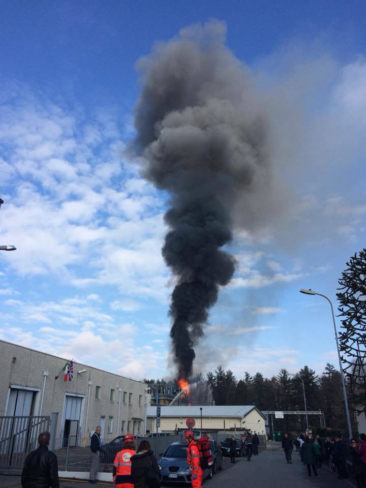 incendio azienda rifiuti bulgarograsso