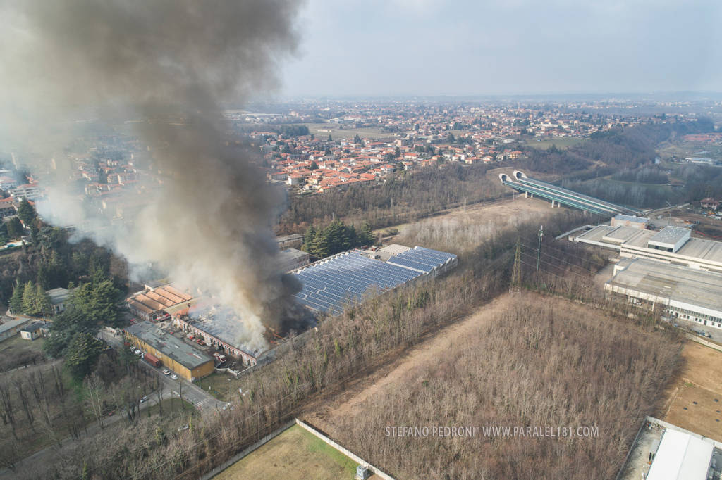 incendio cotonificio ponti solbiate olona stefano pedroni