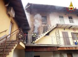Incendio in un appartamento di Lonate Pozzolo 