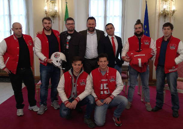 presentazione gorillas varese football americano 2018