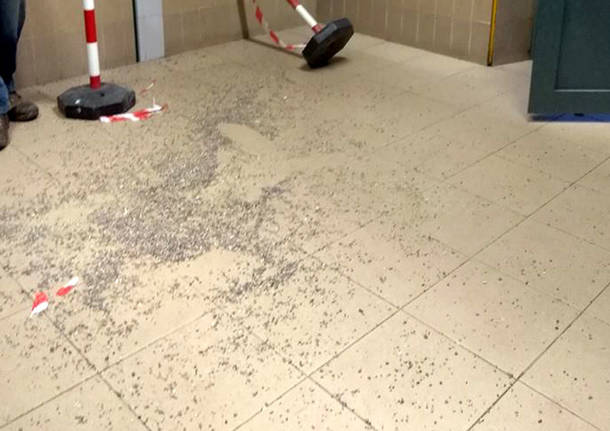 Venegono Inferiore - Vandalismi in stazione