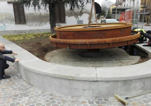 Inaugurazione fontana Oltrestazione Legnano (20marzo)