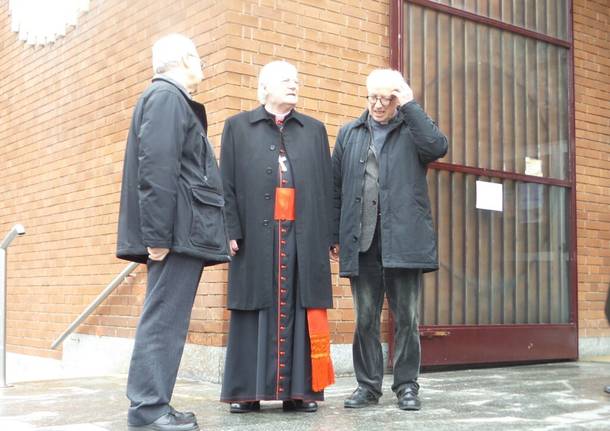 Cardinal Scola inaugura il rinato cinema Prealpi